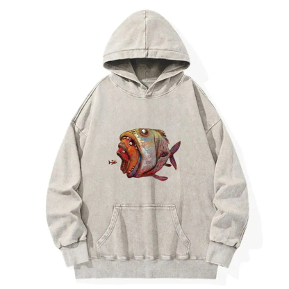 Devourer Fish Washed Hoodie