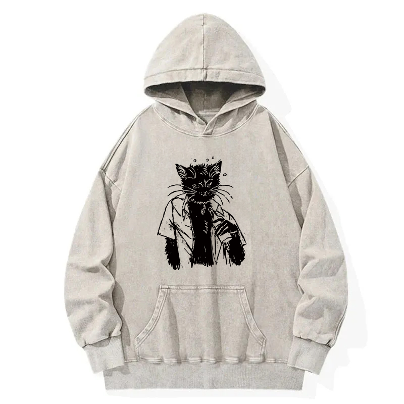 Cool Cat Washed Hoodie