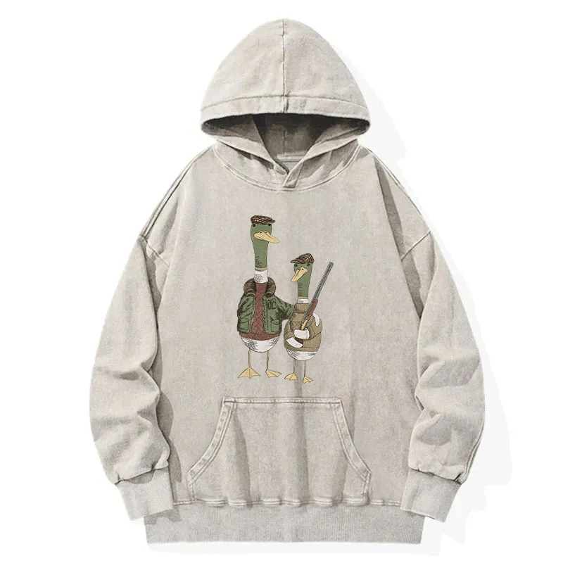 Novice Duck Hunter Washed Hoodie