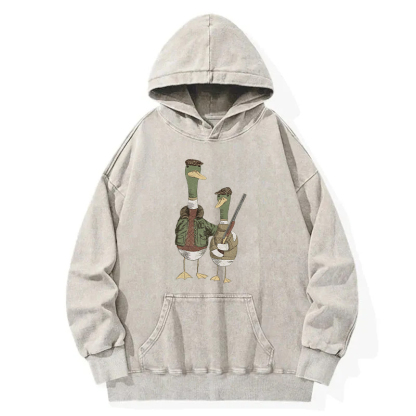 Novice Duck Hunter Washed Hoodie