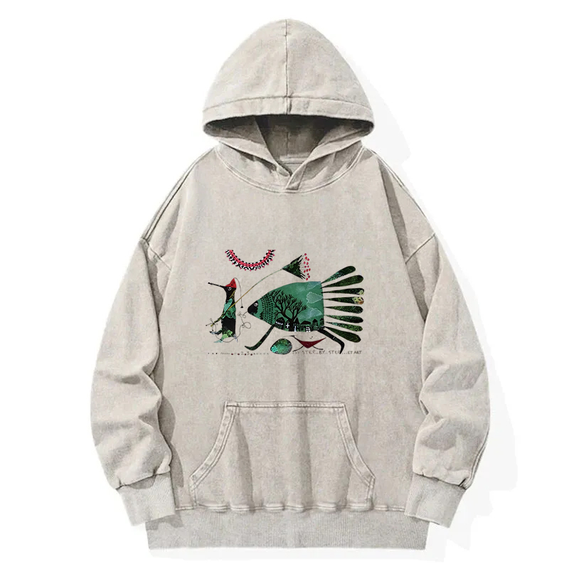 Migration Fish Washed Hoodie