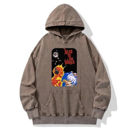 Dead To The World Washed Hoodie