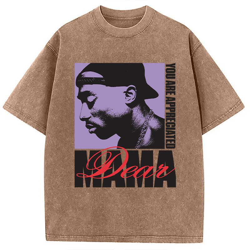 Tupac Dear Mama Appreciated Washed T-Shirt