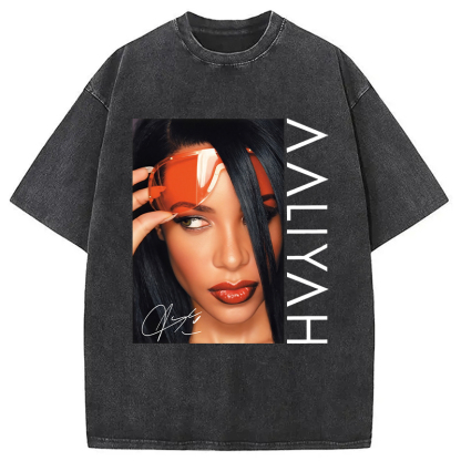 Aaliyah Vintage Washed T-Shirt