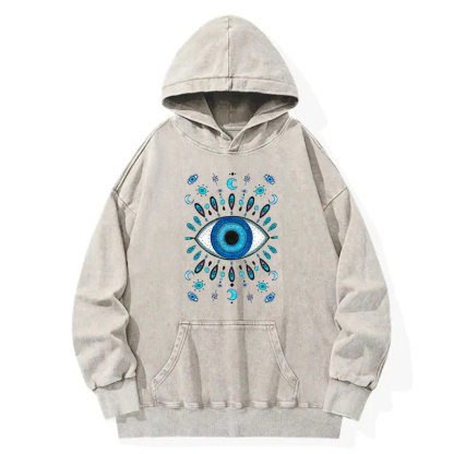 Hope's Ocean Blue Eyes Washed Hoodie