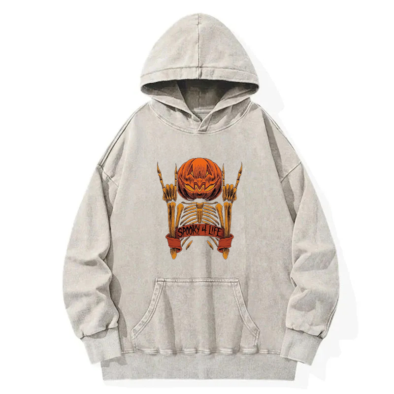 Spooky For Life Washed Hoodie