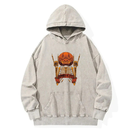 Spooky For Life Washed Hoodie