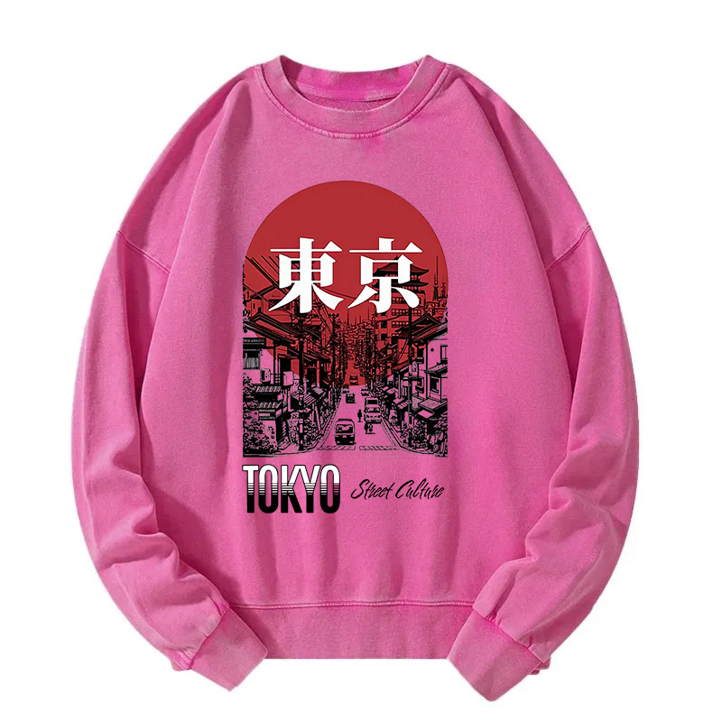 Tokyo Urban Street Washed Sweatshirt