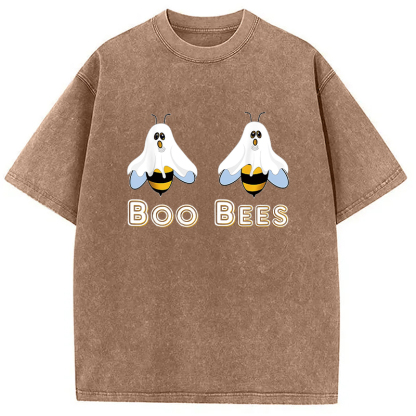 Cute Funny Boobees Halloween Washed T-Shirt