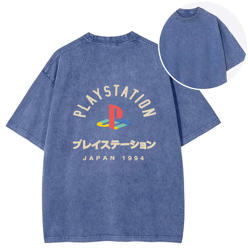 PlayStation Japan Back Washed T-Shirt