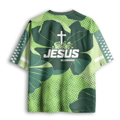 Baddiecat Jesus Blessing Mesh Jersey