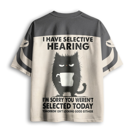 Baddiecat Selective Hearing Mesh Jersey