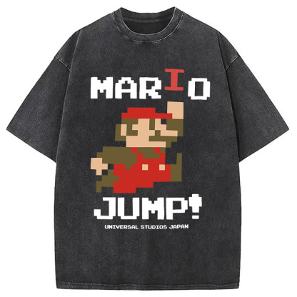 Nintendo Mario Jump Washed T-Shirt