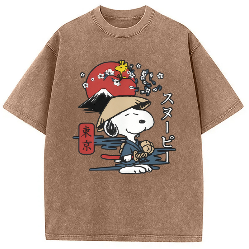 Peanuts Japanese Washed T-Shirt