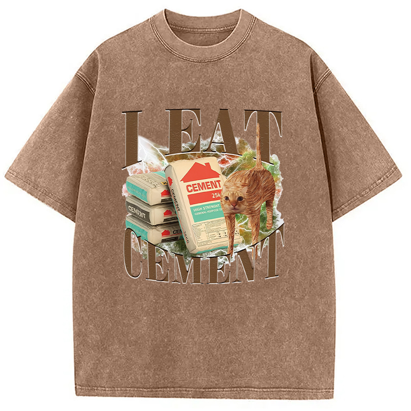 Unhinged I Eat Cement Washed T-Shirt