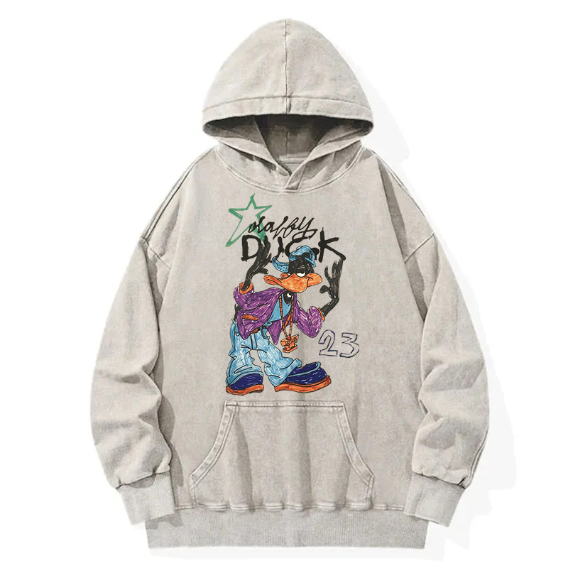 Hiphop Duck Washed Hoodie