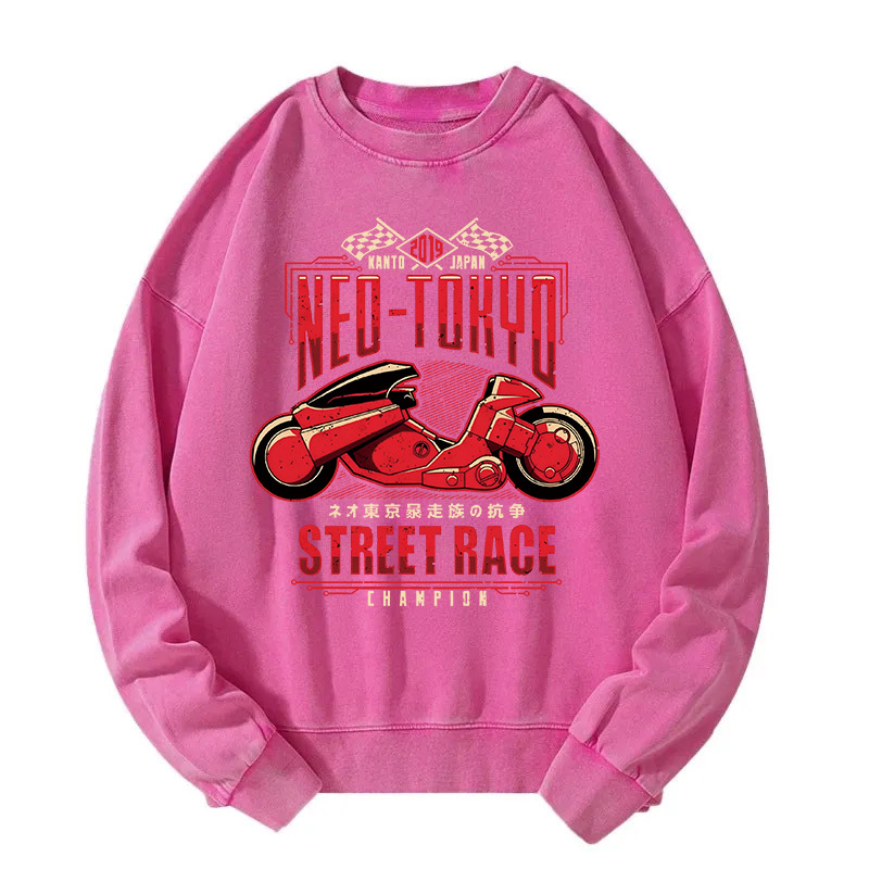 Neo Tokyo Street Race Washed Sweatshirt