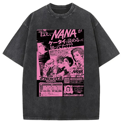 Nana Black Stone Washed T-Shirt