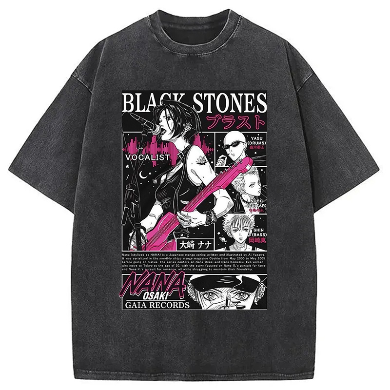 Black Stone Washed T-Shirt