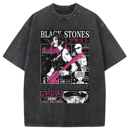 Black Stone Washed T-Shirt