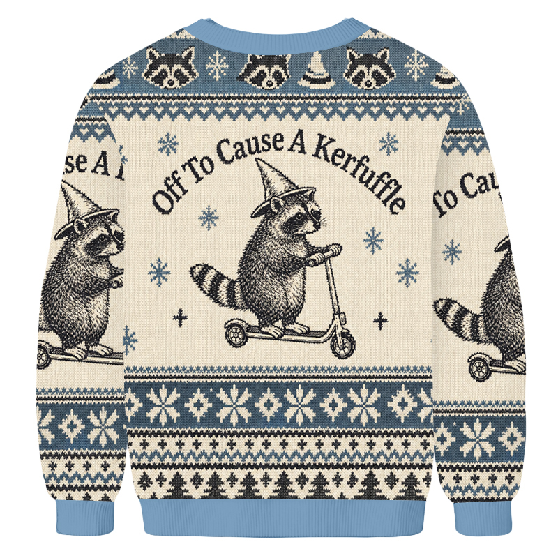 Baddiecat Off To Cause A Kerfuffle Ugly Sweatshirt