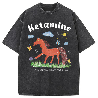 I Do Ketamine Washed T-Shirt