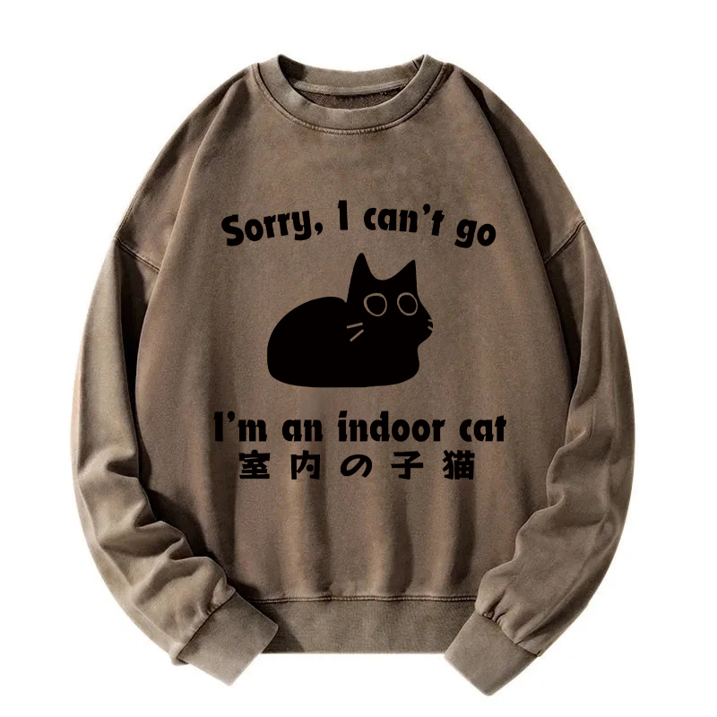 Indoor Kitten Washed Sweatshirt