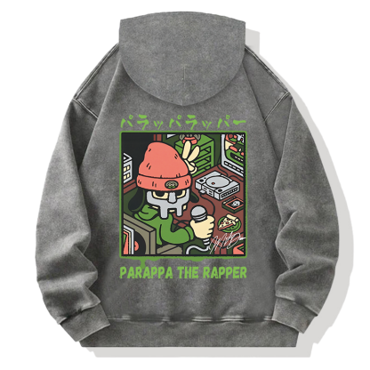 PaRappa the Rapper MF DOOM Back Washed Hoodie