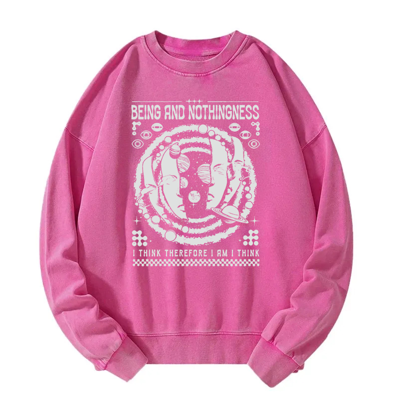 Being and Nothingness Washed Sweatshirt