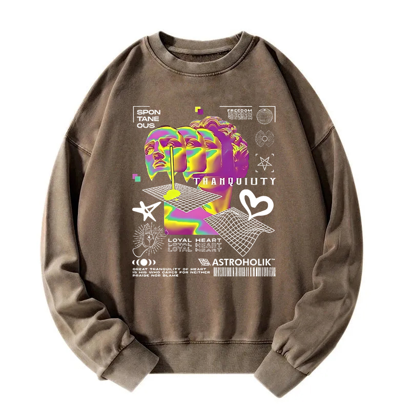 Tranquility In Chaos Washed Sweatshirt