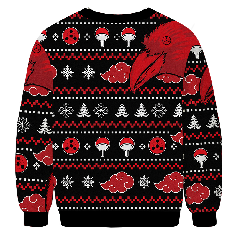 Akatsuki Itachi Symbolic Crows Christmas Ugly Sweatshirt