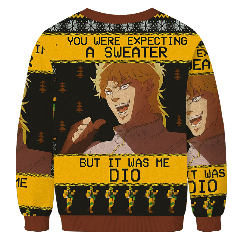 It Was Me Dio Jojo's Bizarre Adventure Christmas Ugly Sweatshirts