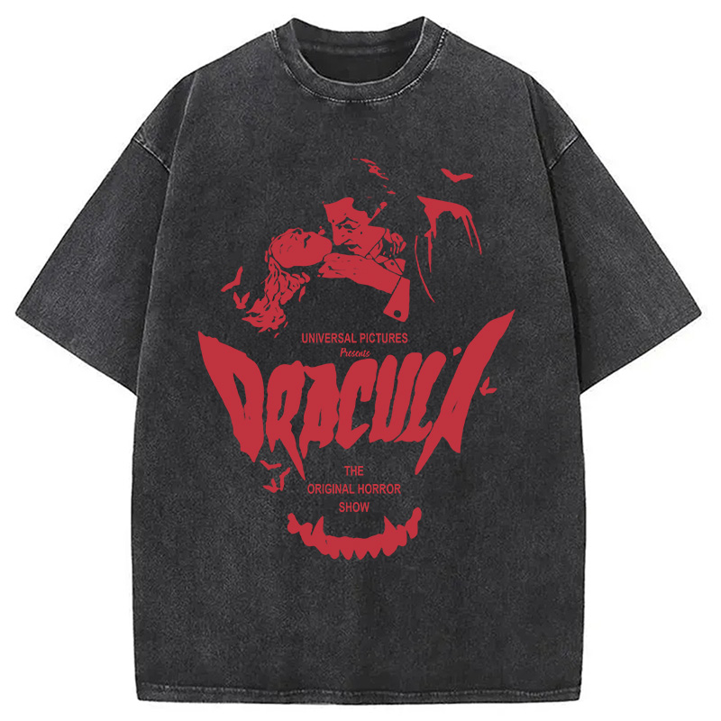 Dracula Horror Washed T-Shirt