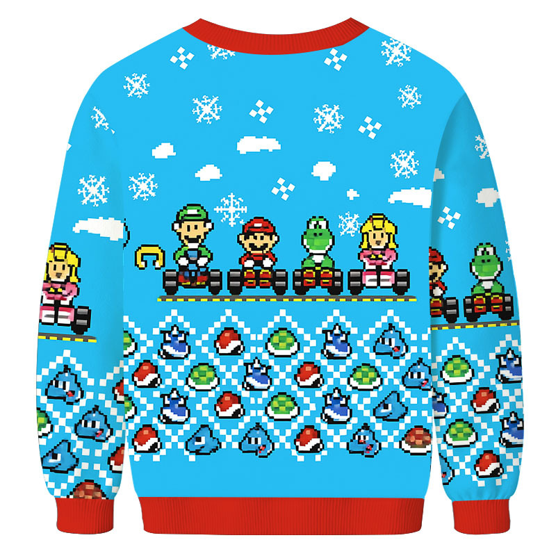 Mario Kart Christmas Ugly Sweatshirt