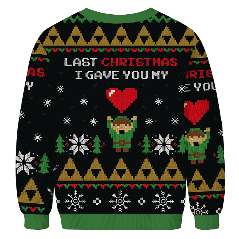 Link To My Heart Zelda Christmas Ugly Sweatshirt