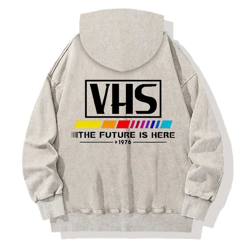 VHS 1976 Vintage Back Washed Hoodie