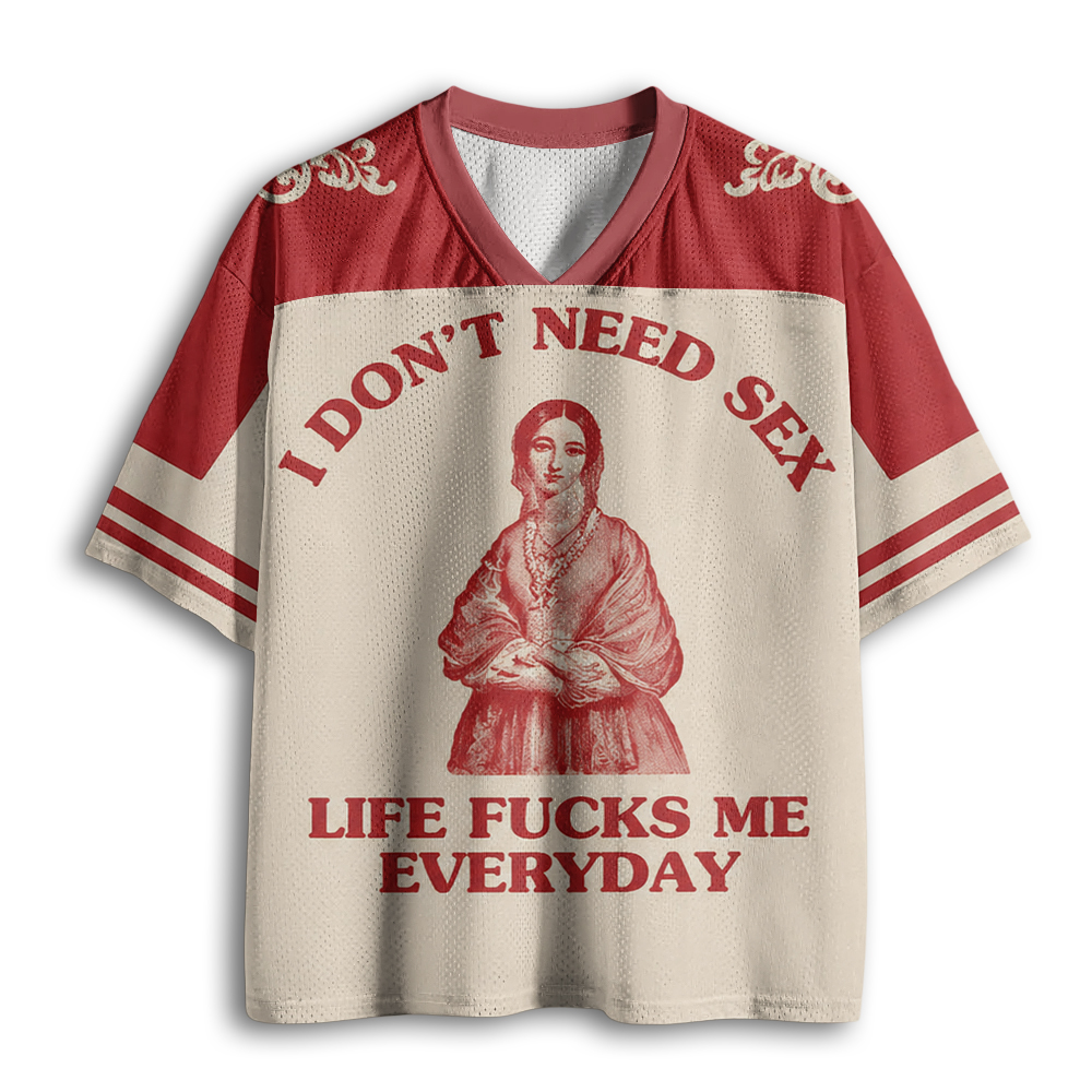 Baddiecat Life Is Wifey Mesh Jersey