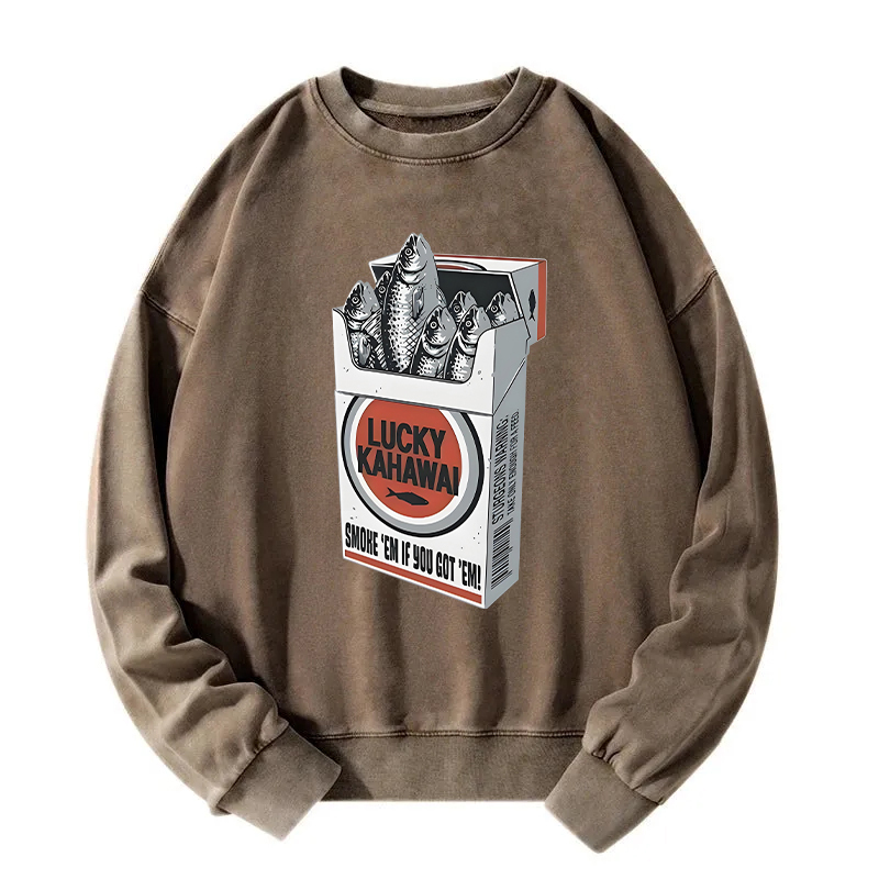 Japanese Lucky Kahawai Washed Sweatshirt