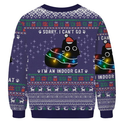 Everything Is Fine Funny Christmas Ugly Sweatshirt