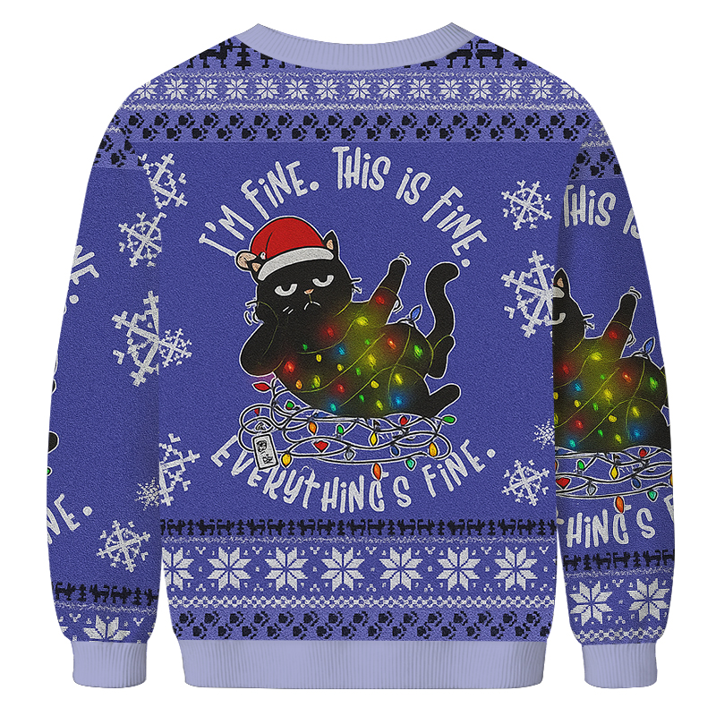 I'm an Indoor Cat Christmas Ugly Sweatshirt