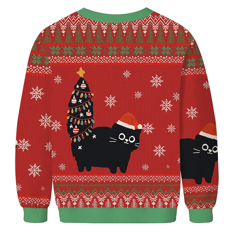 Purr-fectly Festive Christmas Ugly Sweatshirt