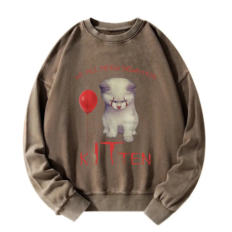 The Kitten Clown Washed Sweatshirt