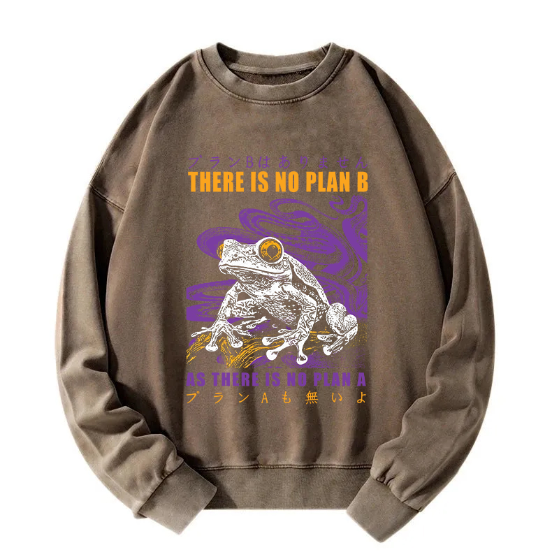 Thers Is No Plan B Frog Washed Sweatshirt