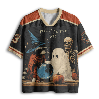 Baddiecat Halloween Raccoon Mesh Jersey