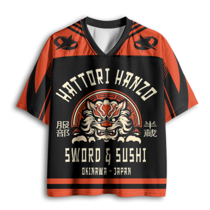 Baddiecat Hattori Hanzo Sword & Sushi Mesh Jersey