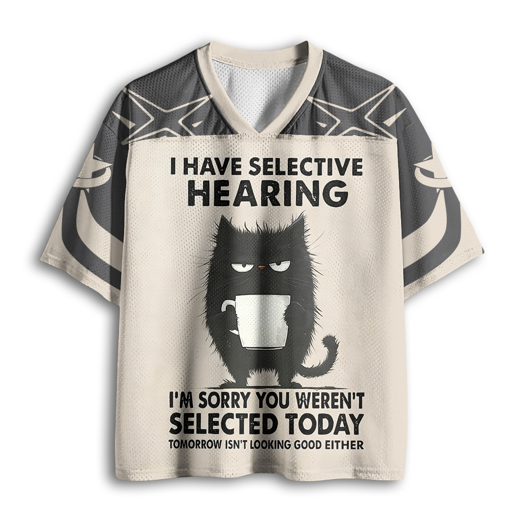 Baddiecat Selective Hearing Mesh Jersey