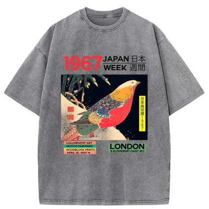 Art Studio Exhibition Japanese Washed T-Shirt