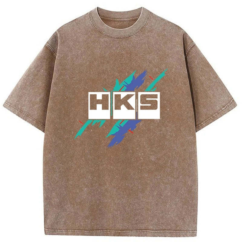 HKS Drifting Drag JDM Washed T-Shirt