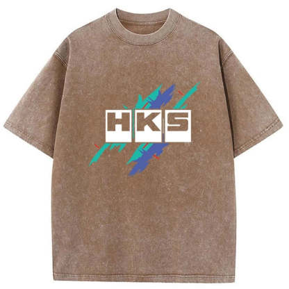 HKS Drifting Drag JDM Washed T-Shirt