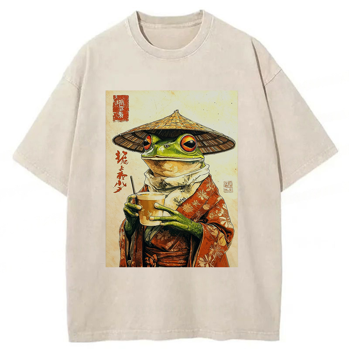Tokyoviva Tea Frog Washed T-shirt